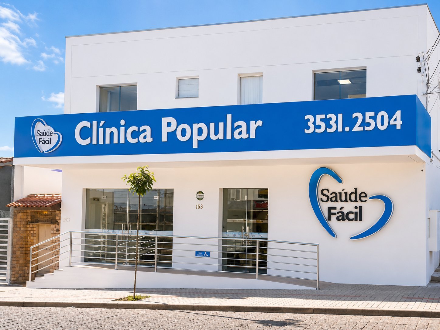 Fachada Clínica Saúde Fácil Diamantina