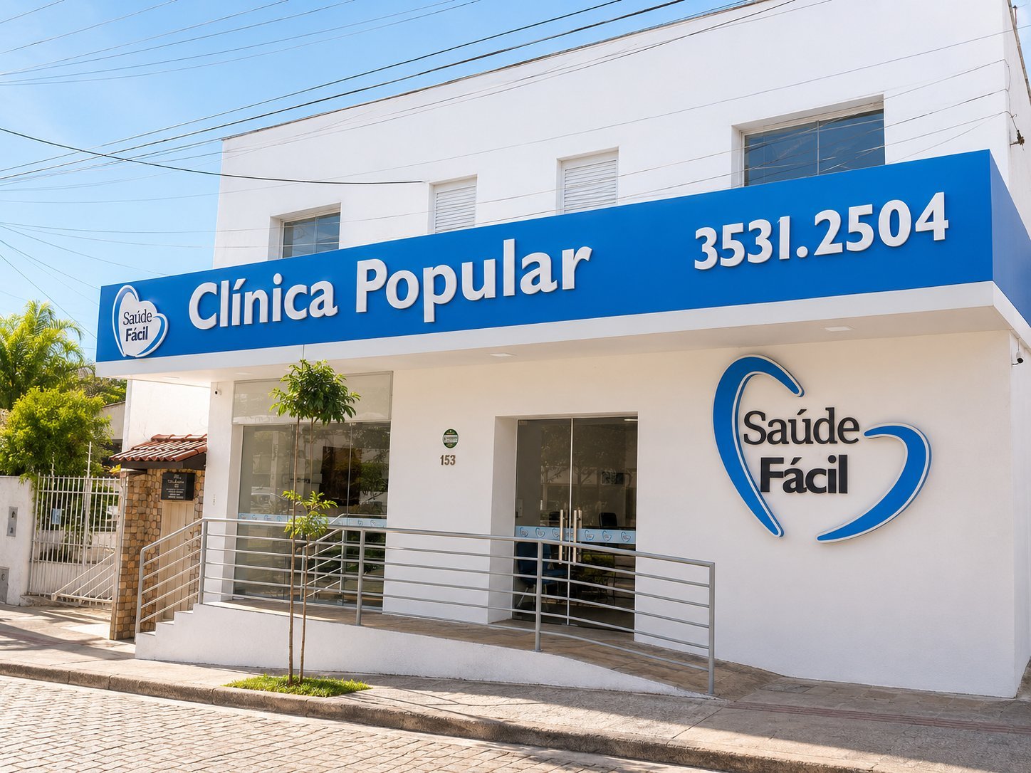 Fachada Saúde Fácil - vista lateral